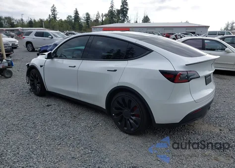 2022 Tesla Model Y Performance Dual Motor All-Wheel Drive z USA, uszkodzony, nr VIN 7SAYGDEF3NF565275